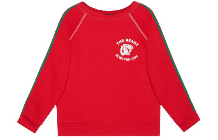 Gucci Spiritismo Red Cotton Crewneck Pullover Sweatshirt Mens 497247-X9I95-6589