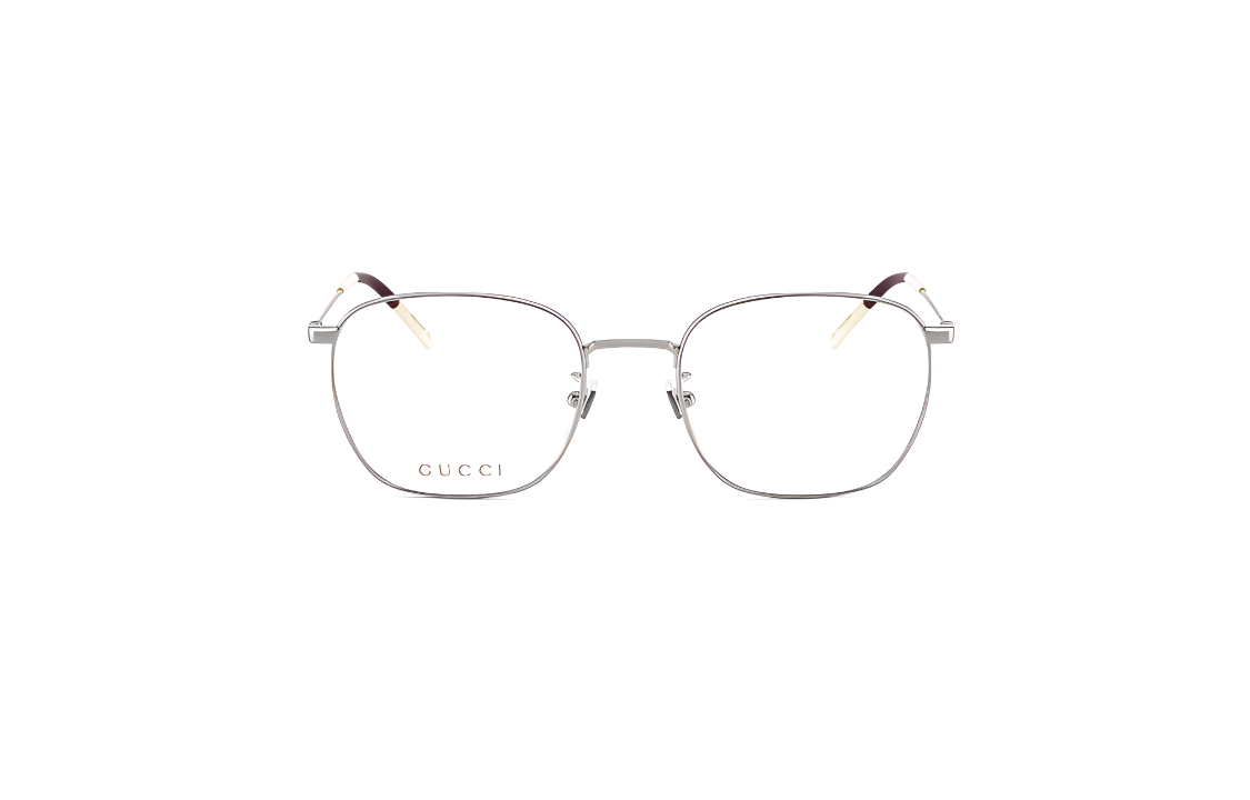GUCCI Square Alloy Optical Glasses Unisex with Logo Design, Multiple Colors. GG0681