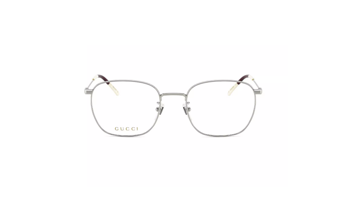 Order 구찌 스퀘어 합금 로고 안경, 남녀공용, 다양한 색상. GG0681