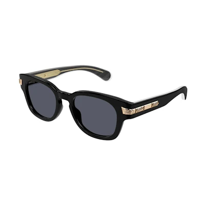 Gucci Square Frame Sunglasses Black/Grey (GG1518S-001-FR)