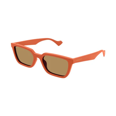 Gucci Square Frame Sunglasses Orange/Brown (GG1539S-004-FR)