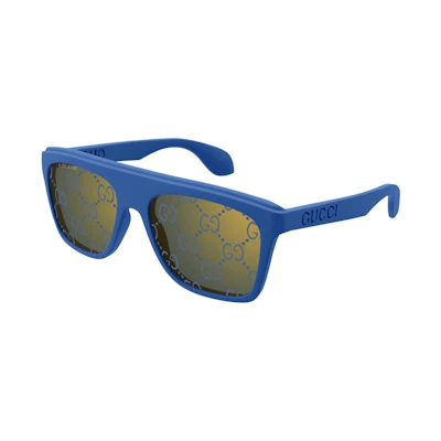 Gucci Square Logo Frame Sunglasses Blue (GG1570S-004)