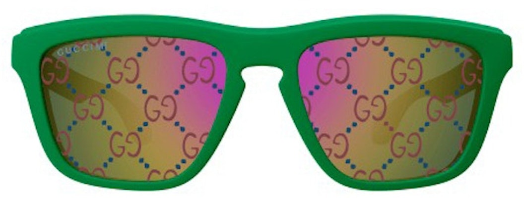 Gucci Square Logo Frame Sunglasses Green/Blue (GG1571S-004) Order Gucci Square Logo Frame Sunglasses Green/Blue (GG1571S-004)