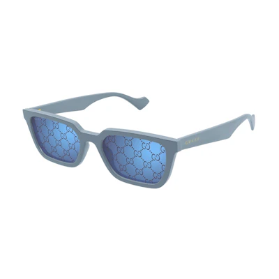 Gucci Square Logo Frame Sunglasses Light Blue/Purple (GG1539S-003-55)