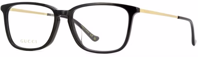 GUCCI Square Optical Glasses Men Black with Temple Logo Plastic Frame. GG1609OA001 GUCCI Square Optical Glasses Men Black with Temple Logo Plastic Frame. GG1609OA001