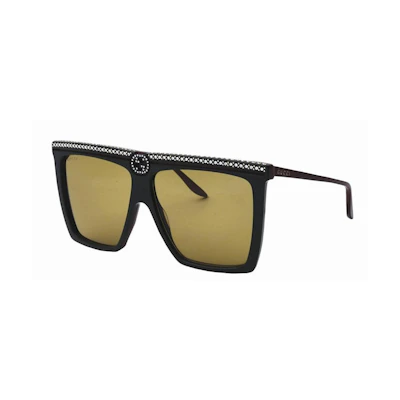 Gucci Square Sunglasses Black (GG0733S-005-62)