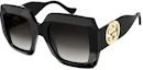 Buy Gucci 黑色方形太阳镜 (GG1022S-006)