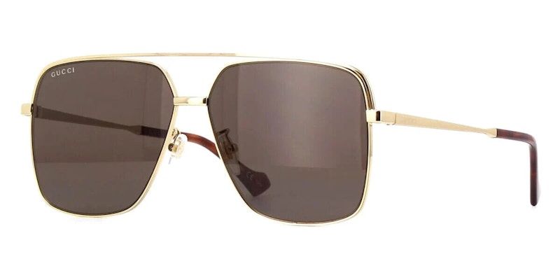 Gucci Square Sunglasses Gold (GG1099SA-003-61)
