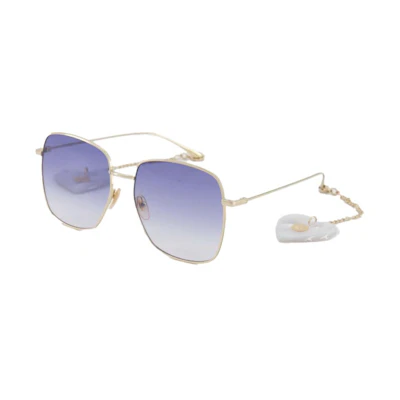 Gucci Square Sunglasses Gold/Blue (GG1031S-004-59)