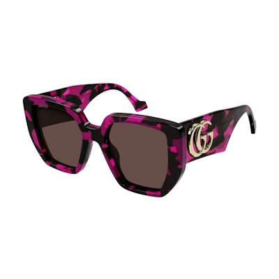 Gucci Square Sunglasses Pink Tortise (GG0956S-008-FR)