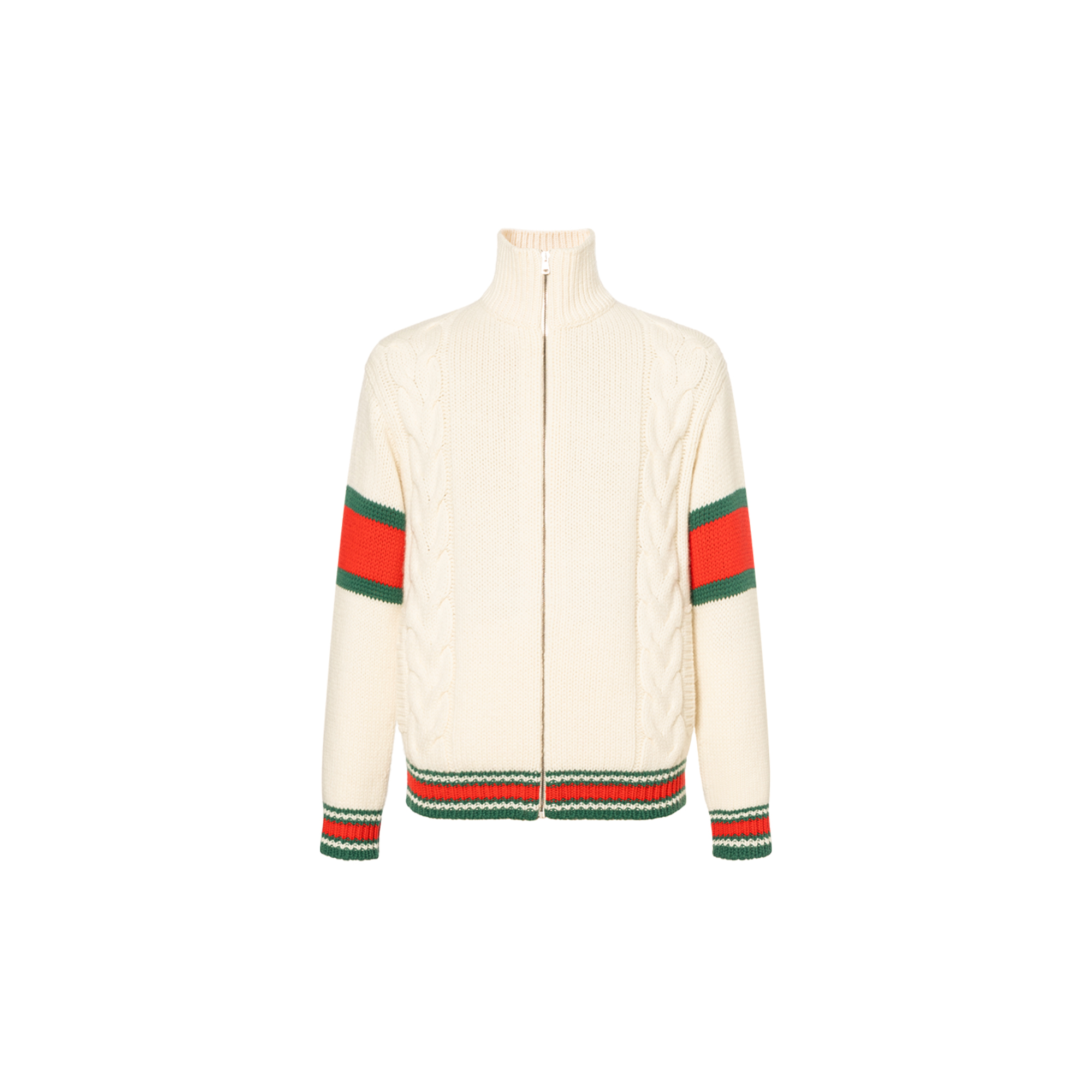 Buy Chaqueta Aviador de Punto Cable Gucci SS20 Hombre Off-White 599311-XKA32-9133