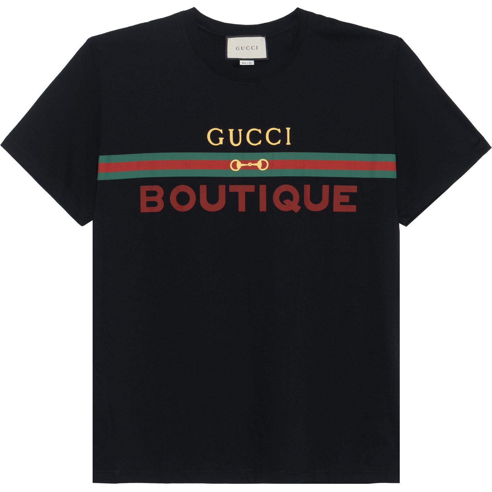 Gucci SS20 Logo Print Loose Fit T-Shirt Black 548334-XJCKY-1082