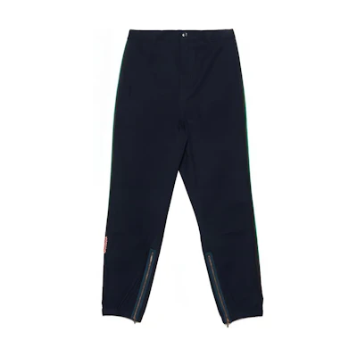 Gucci SS20 Logo Print Side Stripe Zipper Pants Blue 615775-XDA6Z-4641