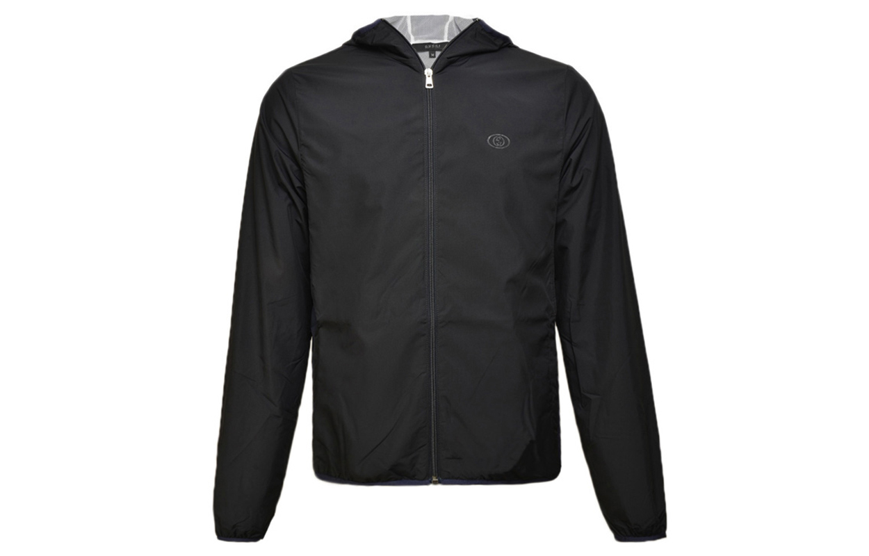 Gucci SS21 Black Logo Hooded Casual Jacket 369442-T400-4621