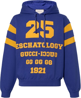 Gucci SS21 Blue Letter Stripe Print Pullover Hoodie 655469-XJDHN-4120 Buy Gucci SS21 Blue Letter Stripe Print Pullover Hoodie 655469-XJDHN-4120