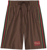 Gucci SS21 Brown Printed Silk Shorts 623220-XJCKV-2178 Gucci SS21 Brown Printed Silk Shorts 623220-XJCKV-2178