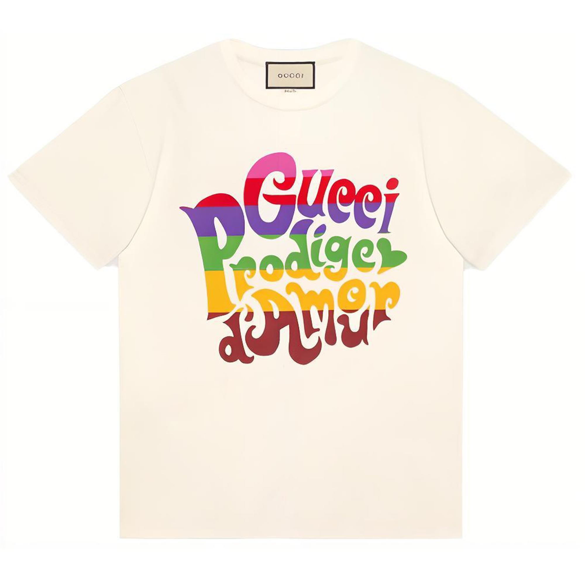 Gucci SS21 Graphic Crewneck T-Shirt Beige 548334-XJDAM-9095