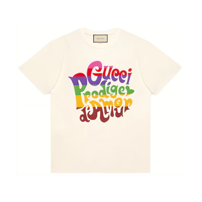 Gucci SS21 Graphic Crewneck T-Shirt Beige 548334-XJDAM-9095