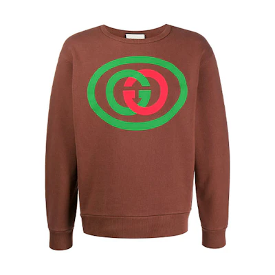 Gucci SS21 Interlocking Print Pullover Hoodie Brown 475532-XJBCN-2236