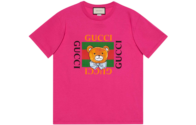 Gucci SS21 Loose Fit Crew Neck T-Shirt Purple-Red 548334-XJDJI-5251