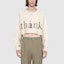 Shop GUCCI SS21 Sudadera Crop Estampada Off-White 636058-XJCXL-9232