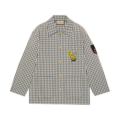 Gucci SS21 Off The Grid Squirrel Print Check Jacket for Men Multicolor 654022-ZAGPR-9064