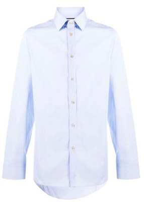 古驰 SS21 纯棉长袖纽扣衬衫 浅蓝色 625884-Z3854-4910 Buy 古驰 SS21 纯棉长袖纽扣衬衫 浅蓝色 625884-Z3854-4910