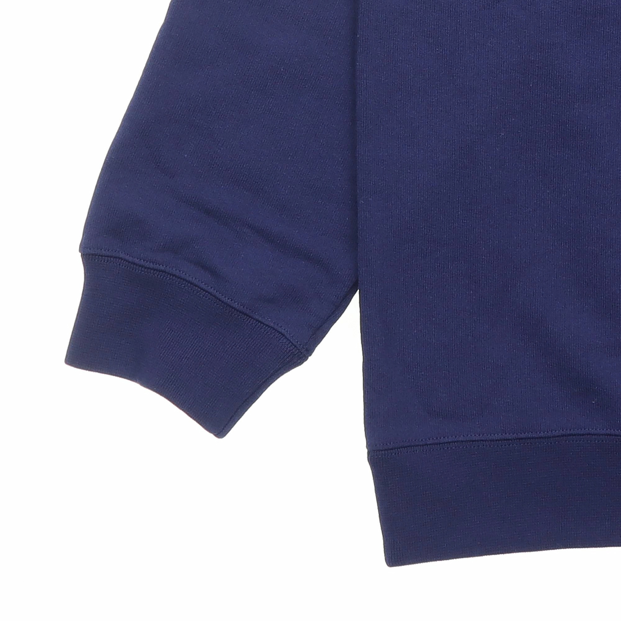 Sizing GUCCI SS22 1921 Koleksi Logo Baju Crewneck Lengan Panjang Biru Lelaki 626990-XJD7O-4409