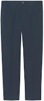 Order GUCCI SS22 Blue High-Waisted Straight-Leg Relaxed Fit Casual Pants. 568612-ZABWZ-4169