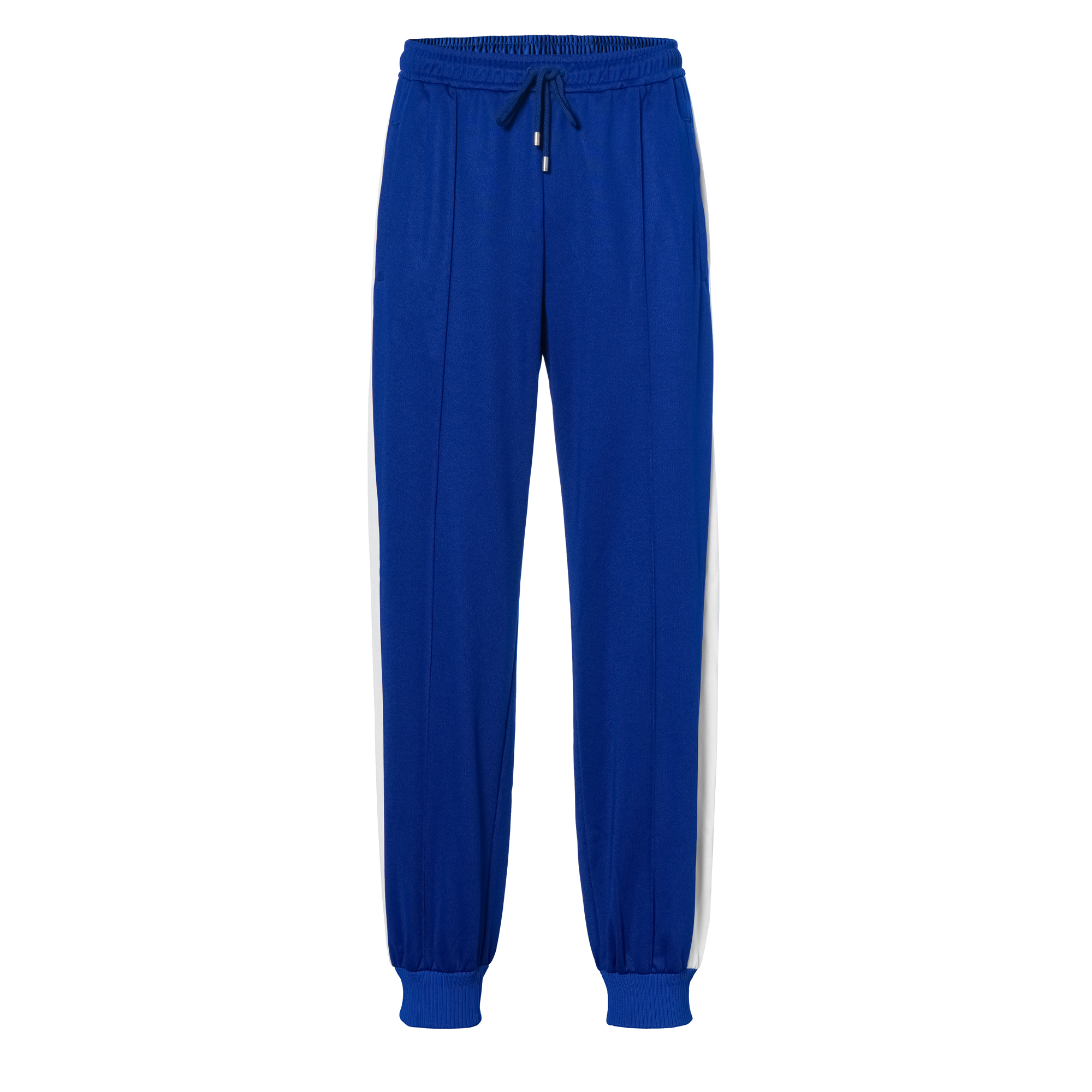 GUCCI SS22  Blue Logo Print Drawstring Jogger Knit Pants. 673755-XJDUZ-4648