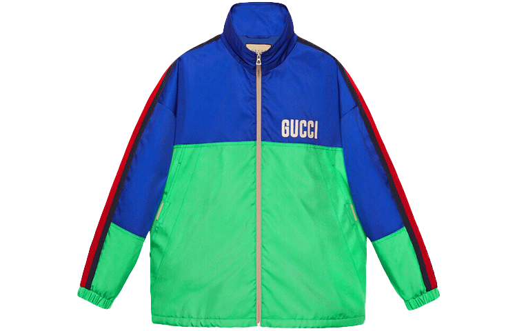 Order 구찌 SS22 컬러 블록 캔버스 로고 자켓 그린 683254-Z8AXH-4309