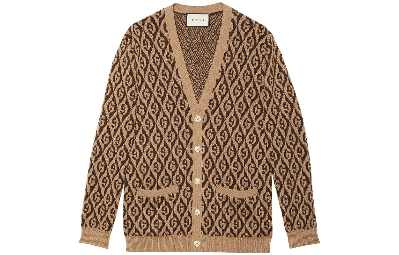 Gucci SS22 Beige G Logo Wool Knit Sweater 595511-XKA0Y-2668
