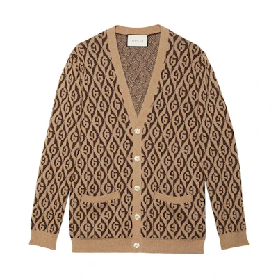 Gucci SS22 Beige G Logo Wool Knit Sweater 595511-XKA0Y-2668