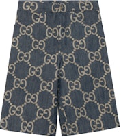 Gucci SS22 Blue Double-Sided Casual Shorts with Mid-Rise Fit 674371-XDBTY-4492 Gucci SS22 Blue Double-Sided Casual Shorts with Mid-Rise Fit 674371-XDBTY-4492