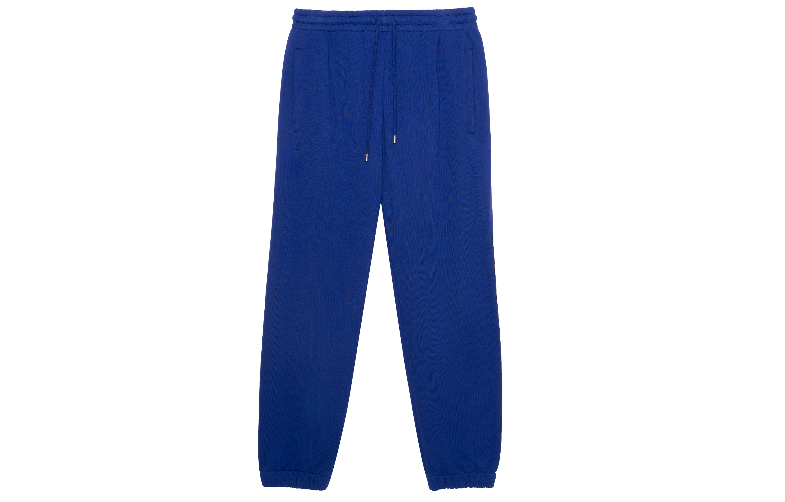 Gucci SS22 Blue Solid Drawstring Knit Sweatpants 681145-XJD3Y-4120