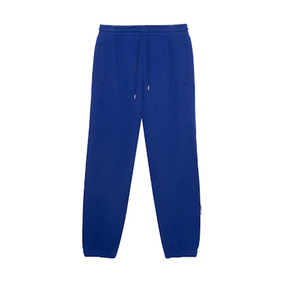 Gucci SS22 Blue Solid Drawstring Knit Sweatpants 681145-XJD3Y-4120