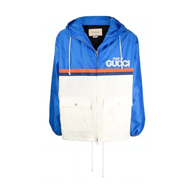 Gucci SS22 Colorblock Zip Hoodie Jacket Blue 666551-ZAHXH-4415