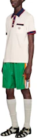Lookbook GUCCI SS22 Double G Logo Green Swim Shorts for Men. 599576-XHADW-3063
