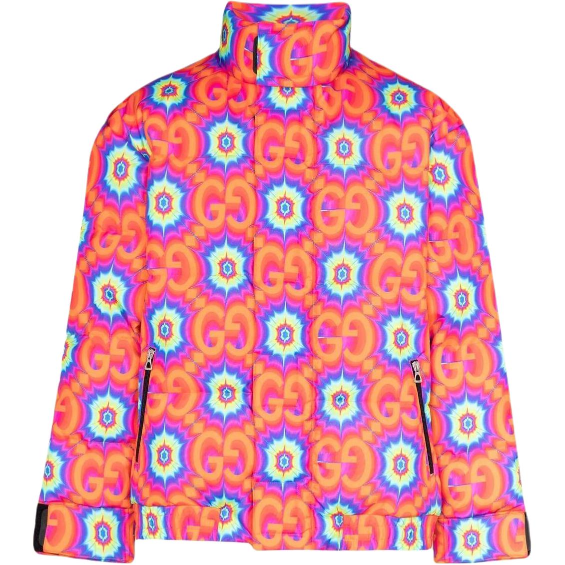 Gucci SS22 Kaleidoscope Print Slim Fit Long Sleeve Jacket 681221-Z8ATQ-7098