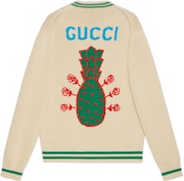 Gucci SS22 Logo Embroidered Wool Cotton Knit Sweater Beige () 683098-XKB73-9750 Gucci SS22 Logo Embroidered Wool Cotton Knit Sweater Beige () 683098-XKB73-9750