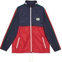 Gucci SS22 Logo Patch Colorblock Jacket Blue 666558-ZAHV8-4433 Gucci SS22 Logo Patch Colorblock Jacket Blue 666558-ZAHV8-4433