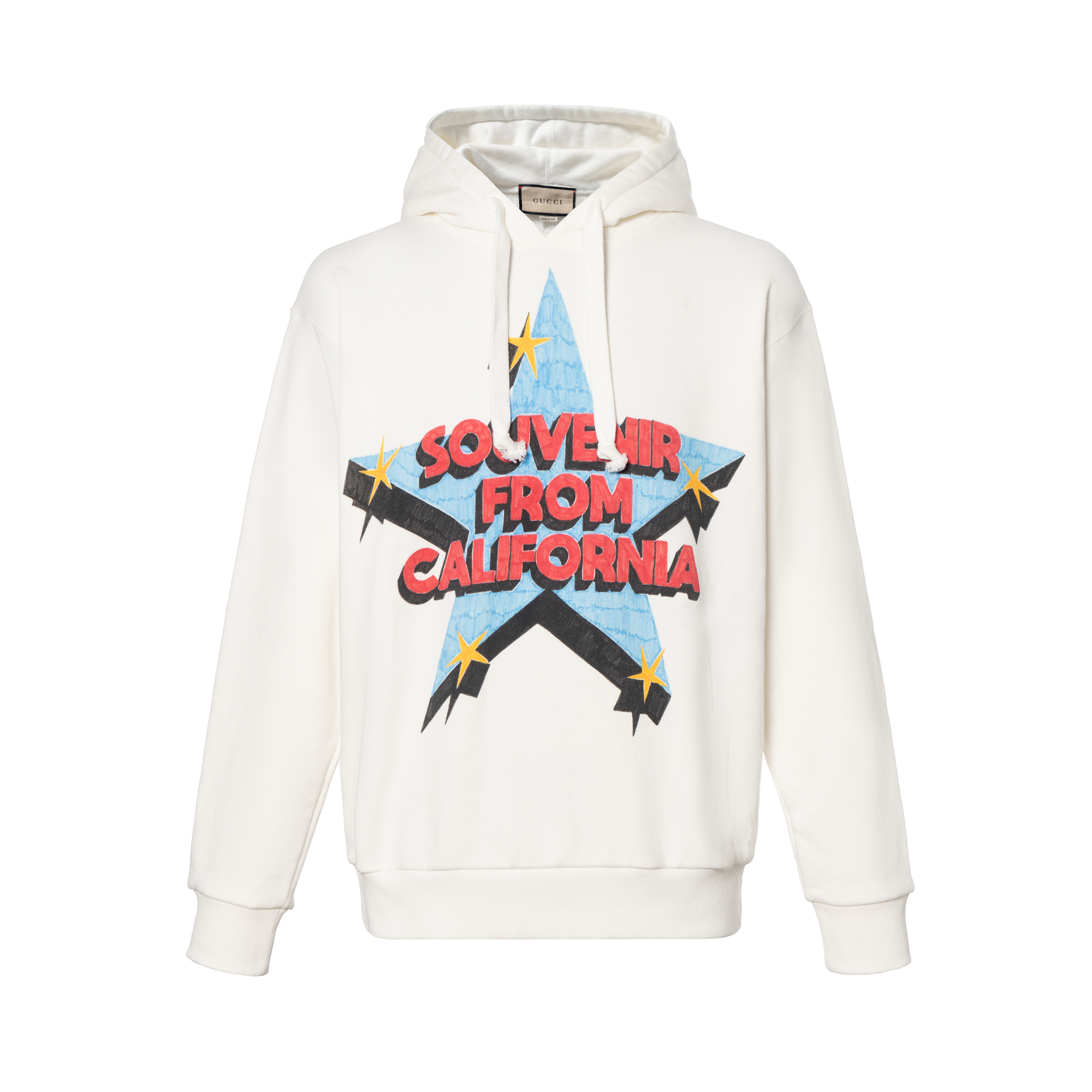 Gucci SS22 Love Parade Star Print Hoodie White 615061-XJEG6-9095