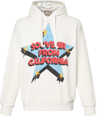 Gucci SS22 Love Parade Baju Hoodie Cetakan Bintang Putih 615061-XJEG6-9095 Buy Gucci SS22 Love Parade Baju Hoodie Cetakan Bintang Putih 615061-XJEG6-9095