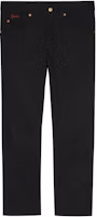 Gucci SS22 Love Parade Tapered Straight-Leg Jeans Mens Black 408637-XDB1Q-1043 Gucci SS22 Love Parade Tapered Straight-Leg Jeans Mens Black 408637-XDB1Q-1043