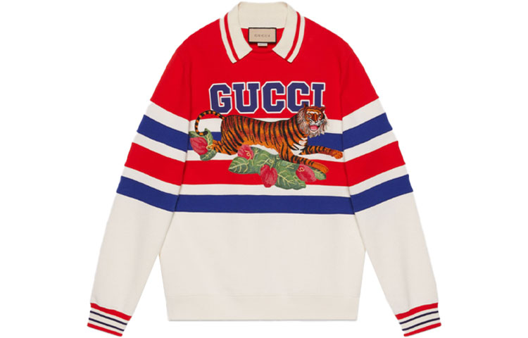 Gucci SS22 Red Animal Print Sweatshirt 683508-XJD3O-6288