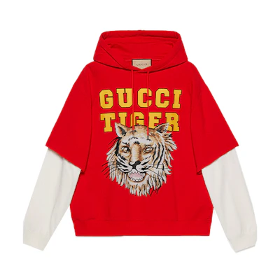 Gucci SS22 Red Cotton Hoodie 683503-XJD3P-6184