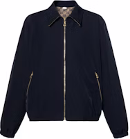 Gucci SS22 Reversible Monogram Zip Jacket Light Brown/Navy Blue 694163-ZAI6D-4330 Gucci SS22 Reversible Monogram Zip Jacket Light Brown/Navy Blue 694163-ZAI6D-4330