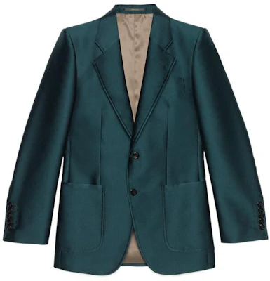Gucci SS22 單排扣外套 孔雀綠西裝外套 703045-ZAIMC-3089 Buy Gucci SS22 單排扣外套 孔雀綠西裝外套 703045-ZAIMC-3089