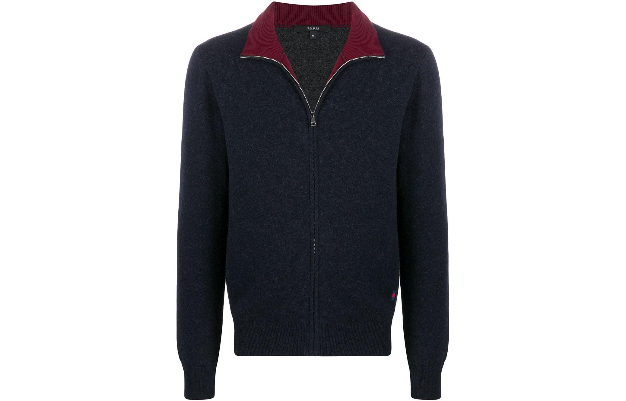 Gucci SS22 Solid Zip-Up Jacket Dark Blue 354107-Z6815-4293