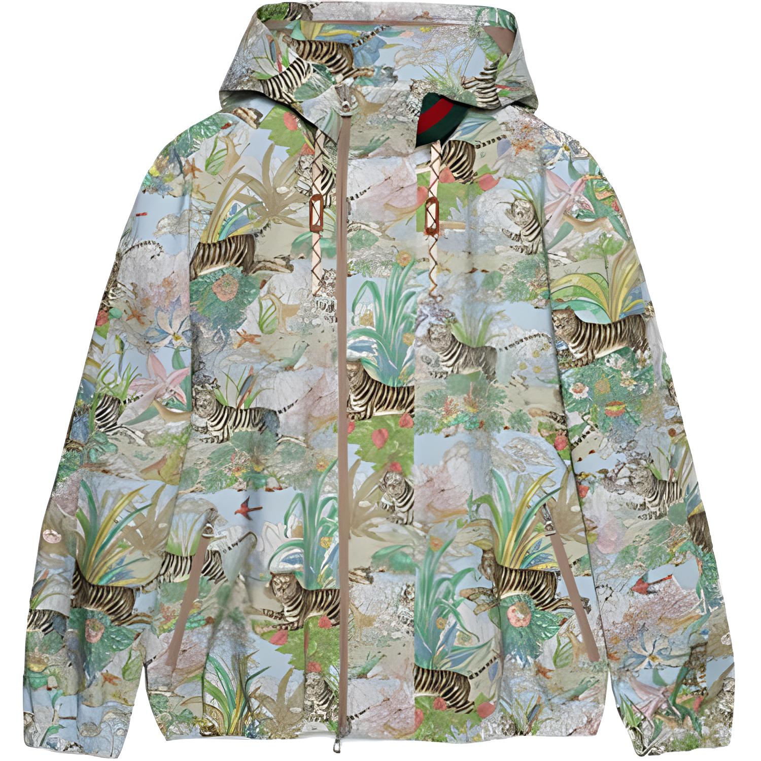 Gucci SS22 Water-Resistant Logo Hooded Jacket Green 683260-Z8AXK-4627